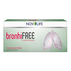 BronhiFree, 15 comprimate filmate, Novolife