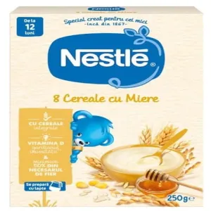 Cereale orez si roscove, Cutie x 250 grame, inceperea diversificarii , Nestle