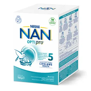 Nan 5 Optipro, formula de lapte, +3 ani,Cutie x 700 grame, Nestle